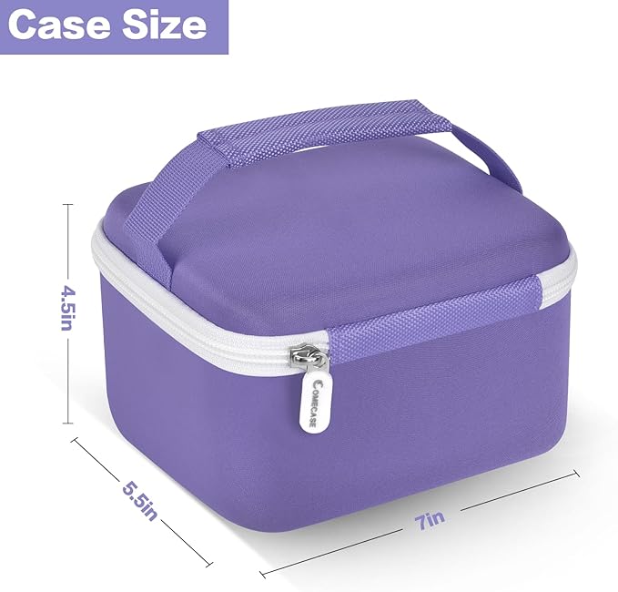 Portable Carrying Case Compatible with Polaroid Now 2nd/ for 3rd Generation I-Type Instant Camera/for Now/for Now+/ for OneStep 2 VF/for OneStep+ Instant Film with Mesh Pocket (Purple)