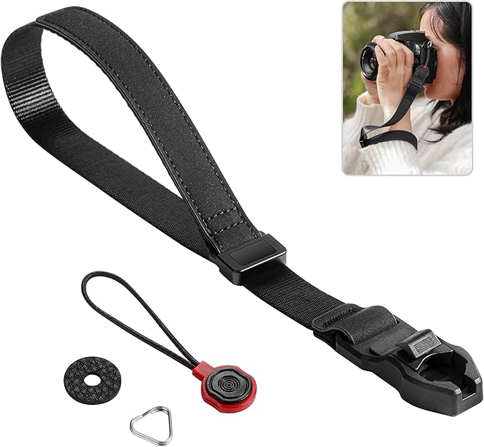 Quick Release Camera Wrist Strap – Compatible for Peak Design Buckle 0.78 inch Wide 198lbs Load Capacity Compatible with SLR Camcorders Telescopes & More