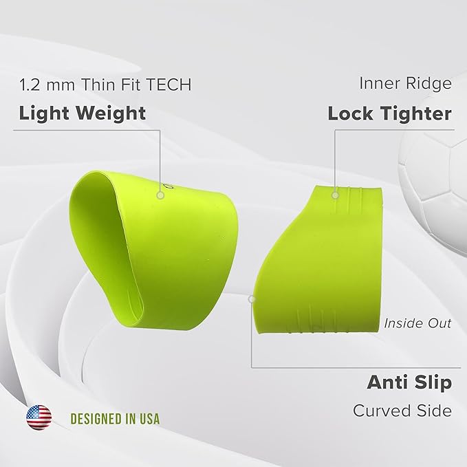 Tactia Soccer Lace Bands Youth – Premium Silicone – Lace Cover for Soccer Cleats, Soccer Shoe Lace Bands (1 Pair)