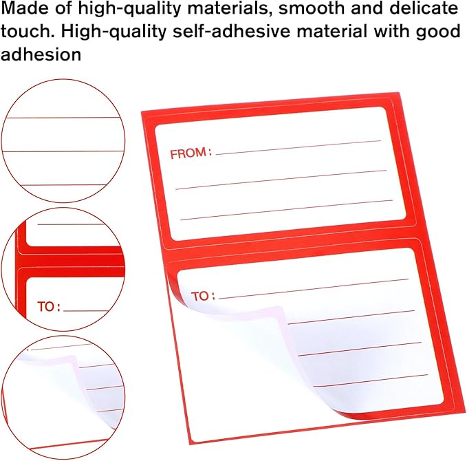 150 Pcs to from Return Address Mailing Labels, Self-Adhesive to/from Address Mailing Labels, 4.5x3.5 Inch Blank Mail Shipping Label Postage Guaranteed Stickers for Package Boxes