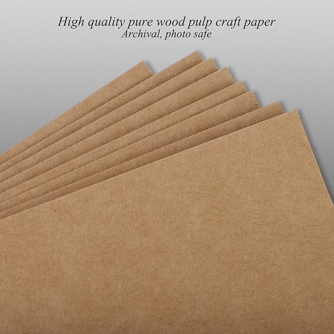 1DOT2 10x10 Inch 3 Ring DIY Scrapbook Photo Album Journal with 30 Plastic Sleeves 60 Pages and Kraft Paper Cover for Baby Travel Wedding Couple Anniversary kids Adventure (Yellow)