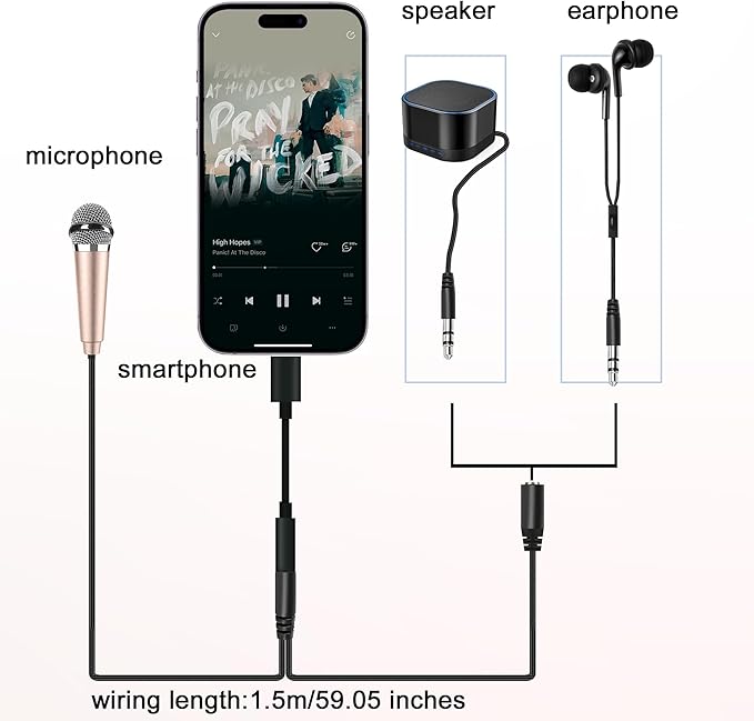 USB C Mini Microphone Karaoke, Portable ASMR Microphone for Android Phone/iPhone 15/Laptop/Mac, Wired Mic for Voice Recording, Singing, Interviews, Vlogs, YouTube, TIK Tok (Rose Gold)