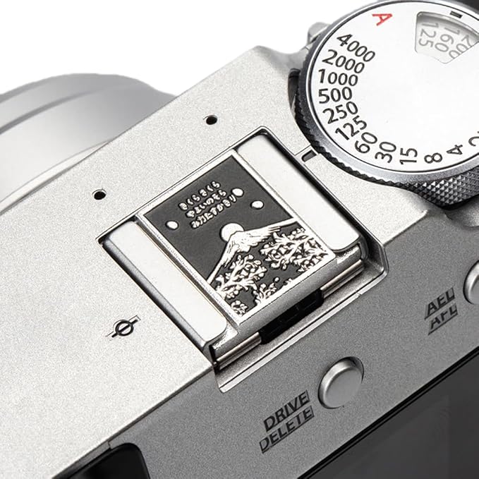 Falling Cherry Blossoms Camera Metal Hot Shoe Cover for Fujifilm x100vi xpro1 xt50 xt30 xm5 xe5 for Nikon zf zfc df (Aluminum Alloy-Hot Shoe Cover)