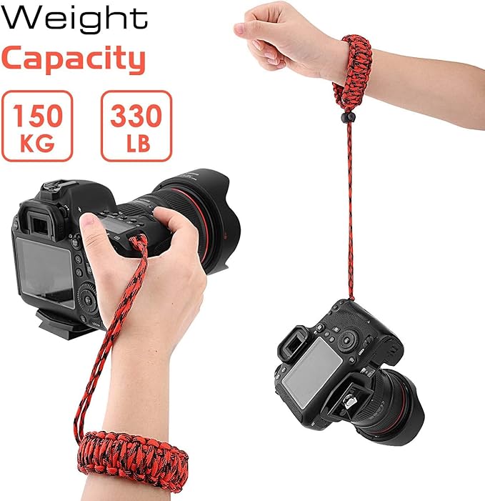 MoKo Paracord Nylon Braided Camera Hand Grip Strap for Video Camcorder/Binoculars/Nikon/Canon/Sony/SLR/DSLR Digital Camera