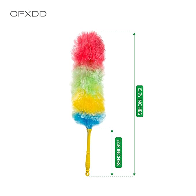 Colorful Static Hard Bristle Dusters for Cleaning - Heavy Duty Magnetic Dust Brush Furniture - Antistatic Cleaning Soft Supplies Dusting