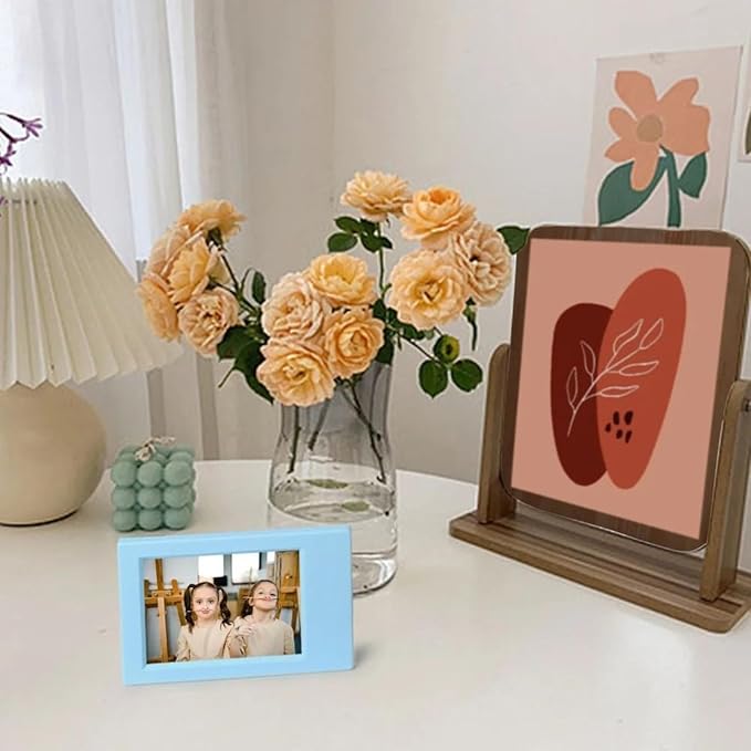 FOVIUPET 8 Colors Pack Picture Frame for Fujifilm Instant Film Cameras Instax Mini 12/11/9/8/7+/EVO Colorful Polaroid 2x3 Mini Pictures Frames for Desk Stand Up Picture Display