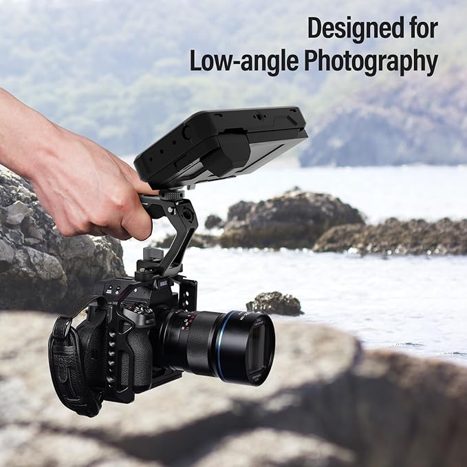 SIRUI Top Handle with Quick Release NATO Clamp Mount, Lightweight Handle Grip with Cold Shoes with Safety Pins for Camera Cage, NATO Rail Included, SC-TH