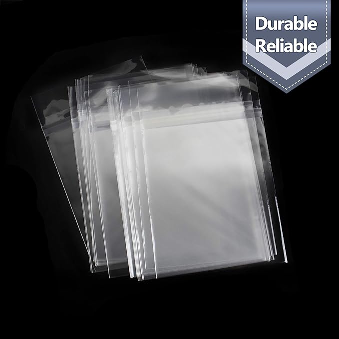 Golden State Art, Pack of 100, Acid-Free Crystal Clear Sleeves Storage Bags for Photo Prints Framing Mats Mattes (Bag Size: 8 1/4 x 8 1/4 Inches for 8X8 Mats)
