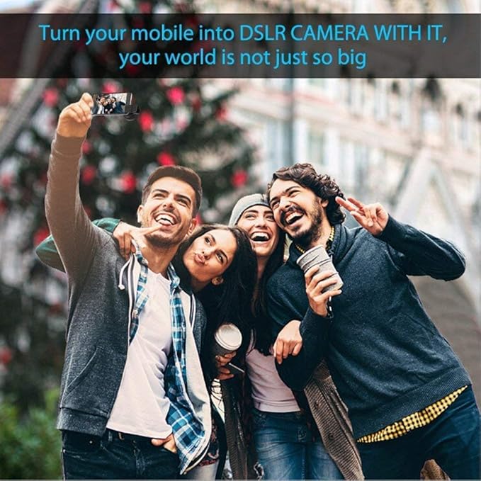 Phone Camera Lens, Professional Attachment Universal Clip on Cell Phone Photography Camera Attachable Mobile Extra 0.45X Wide Angle 12.5X Super Macro Lens Kit for iPhone Android Smartphone