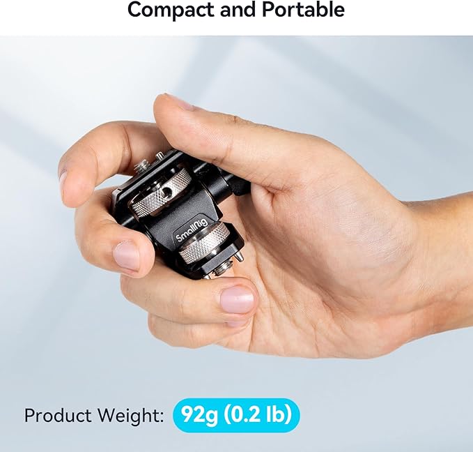 SmallRig Adjustable Camera Monitor Mount for ARRI-Style (Upgrade), 360° Swivel and 180° Tilt Monitor Holder Anti-Twist Support 5” and 7” Field Monitor
