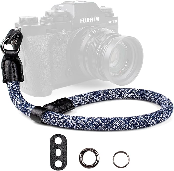 VOVMOEYA Rope Camera Wrist Strap,Camera Hand Strap Compatible with A6400 A6000 A7 IV,for Fujifilm X100V for Nikon Zf Z30 for Canon EOS R6 R7 R8 R10 Camera Wrist Straps for dslr