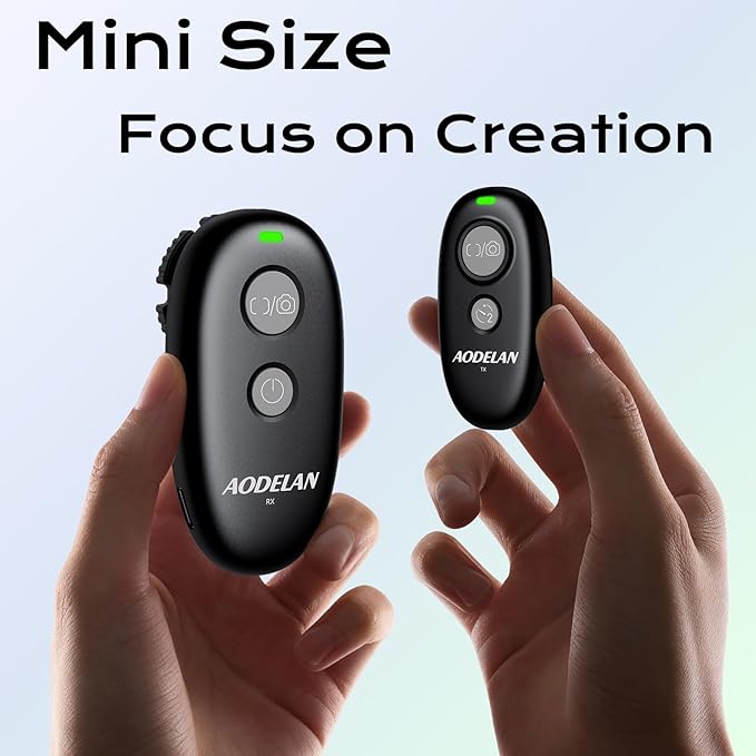 AODELAN USB-C Rechargeable Wireless Camera Remote Shutter Release for Sony Alpha A7/A7R/A7R III A6600 A5100 A9 Series RX100 VI, Replaces RM-L1AM and RM-SPR1