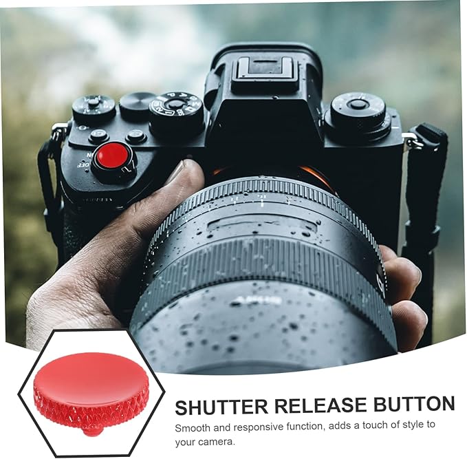 DOITOOL Camera Supply 2pcs Shutter Release Button Made of Durable Aluminum Alloy Fit Multiple Camera Models