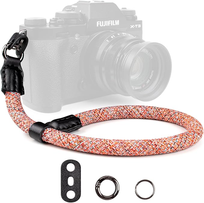 VOVMOEYA Rope Camera Wrist Strap,Camera Hand Strap Compatible with A6400 A6000 A7 IV,for Fujifilm X100V for Nikon Zf Z30 for Canon EOS R6 R7 R8 R10 Camera Wrist Straps for dslr