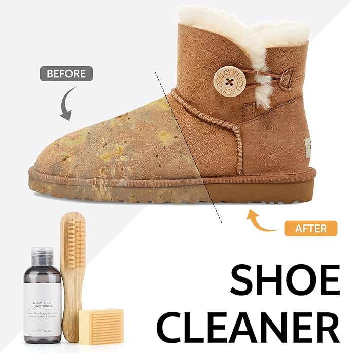 Shoe Cleaner Kit,Suede Shoe Cleaner Kit with Shoe Cleaner,Shoe Waterproof Spary,Suede Shoe Cleaning Kit with Shoe Brush & Suede Eraser,Suede Shoe Care Kit for Suede,Sheepskin or other suede items