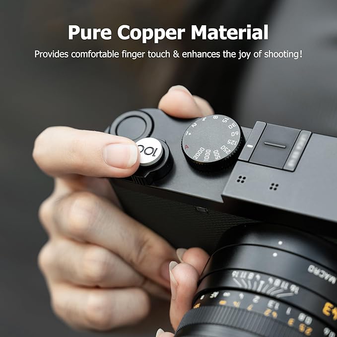 JJC Camera Shutter Button for Leica Q3 Q3 43 Q2 Q Q-P Digital Cameras, Soft Shutter Release Button with '100' Imprint for Leica's 100 Anniversary, Comfortable & Precise Pressing