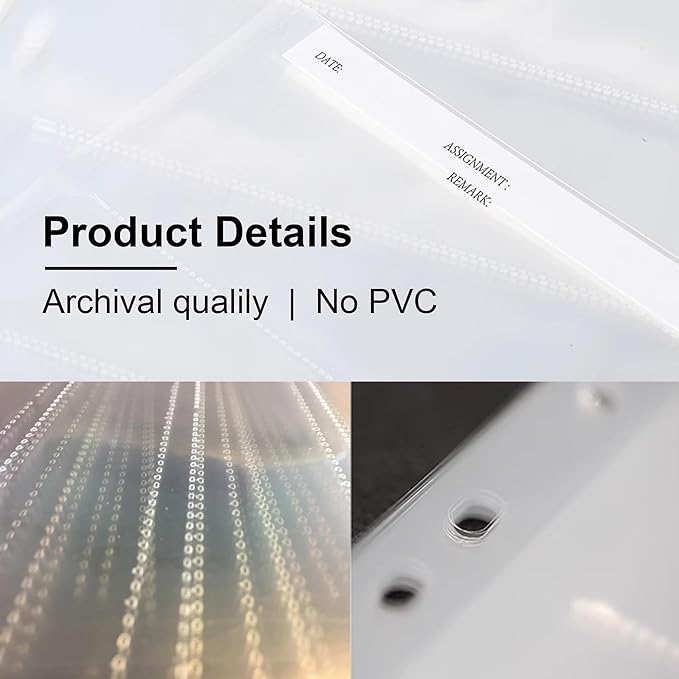50PCS-YCCLDIPL Archival Storage Sheets - 120Negative Page Preservers for 120 Film (50 Archival Storage Sheets)