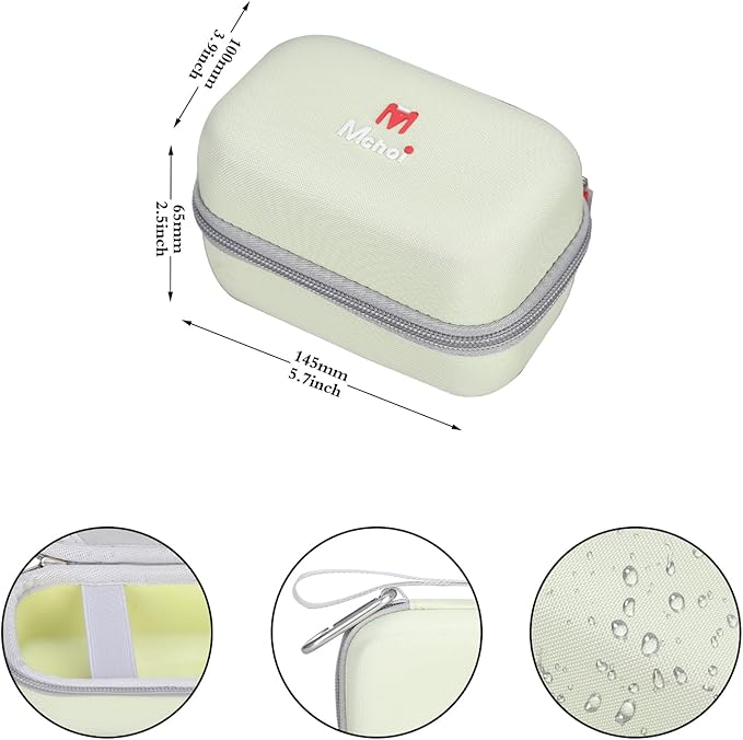 Mchoi Hard Travel Case Suitable for KODAK EKTAR H35 H35N Half Frame Film Camera, Digital Camera Organizer Holders for Kodak Ultra F9 M35 M38 Paper Shoot Camera, 35mm Film Rolls, Case Only, Green