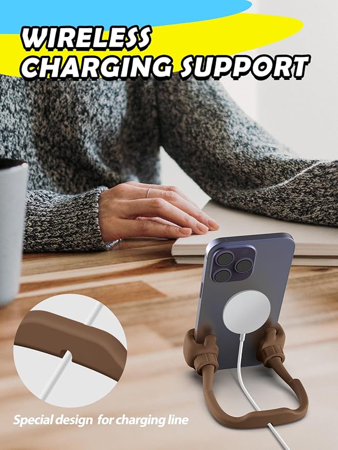 Easter Basket Stuffers for Teens Girls Women kids Cell Phone Stand: UPGRADE Adjustable Thumbs Up Lazy Phone Holder for Desk Cool Gadgets Fun Birthday Gifts Ideas for Teenager Daughter Mom Wife Her
