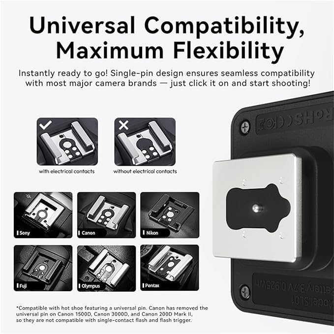ULANZI HD02 Magic Arm Super Clamp Kit and SL03 Mini Flash