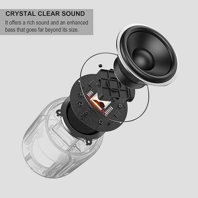 comiso Bluetooth Speaker, Portable Bluetooth Speakers with Wireless Stereo Pairing, Built in Mic, 360° HD Sound,IP65 Waterproof Speaker,Support TF Card, for Home/Party/Outdoor/Beach,Gift For Men/Women