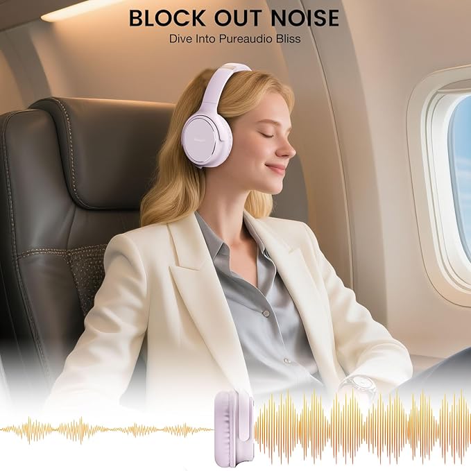 USB C Wired Over-Ear Headphones with Microphone, Volume Control, Share Port, and Adjustable Headband Foldable Stereo Headset for Adult/Teens for iPhone 16, Samsung, Laptop, Gaming, Travel