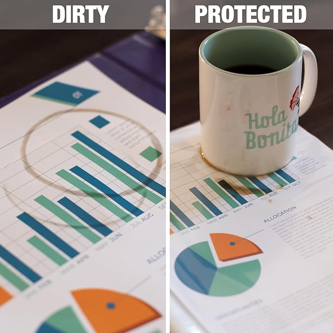 Samsill Heavy Duty Sheet Protectors for 3 Ring Binders, 8.5 x 11 Clear Page Protectors, Plastic Sleeves & Report Covers, Acid Free Archival Safe Document Protectors
