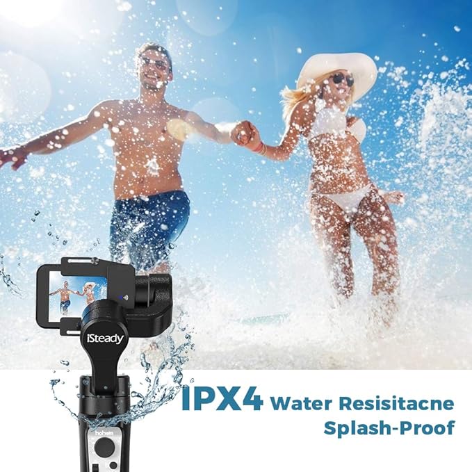 3-Axis Gimbal Stabilizer Handheld for GoPro 8 Action Camera W/Tripod Mount Water-Resistance Wireless Control for GoPro Hero 8,7,6,5,4 DJI Osmo Action,Sony RX0 – hohem iSteady Pro3
