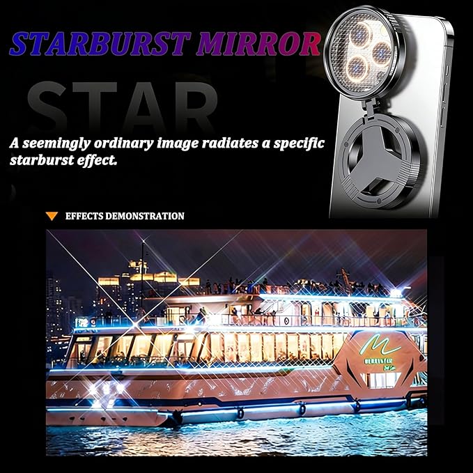 Magnetic CPL Filter for Phone, 52mm Polarizing Lens with Quick Magnetic Mount, Anti-Glare Filter Reduces Reflections, Compatible with iPhone 12-16, for Outdoor Photography Travel Creators