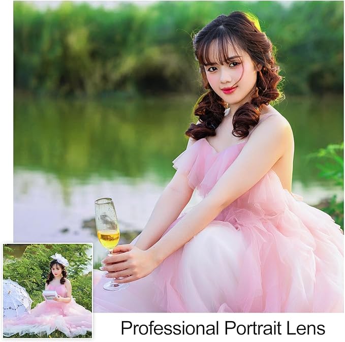 65MM Telephoto Lens for iPhone Android Smartphones, with 17mm Thread Universal Phone Lens Clip and Portable Bag, Compatible with SmallRig and NEEWER Phone Cage