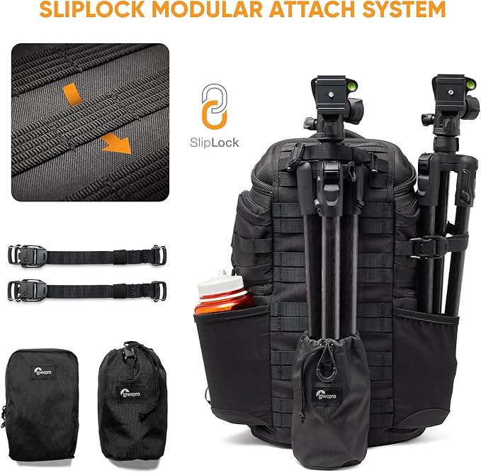 Lowepro ProTactic BP 350 AW III Camera Backpack, 4-point Access, Professional Camera Bag, DSLR/Drones/Mirrorless, Up to 14" Laptop, Rain Cover, for Photographer,Videographer, Volume 17L
