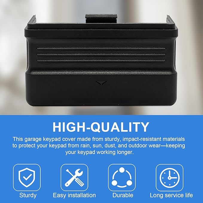 Replacement for Genie Garage Door Opener Wireless Keypad Battery Cover, Compatible with Genie 27474C Old Style Black Keypad, Durable Weather-Resistant Keypad Battery Door