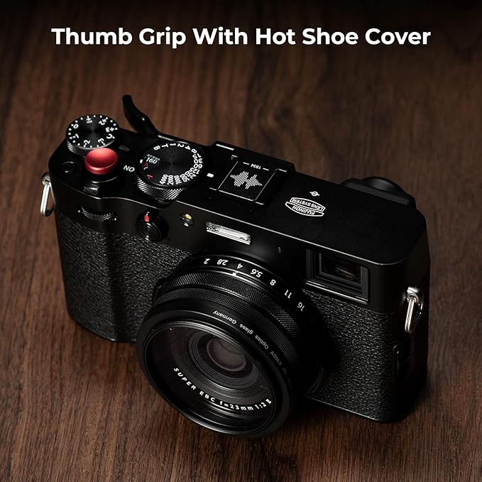 SmallRig Thumb Grip with Hot Shoe Cover for FUJIFILM X100VI / X100V (Black) - 4559