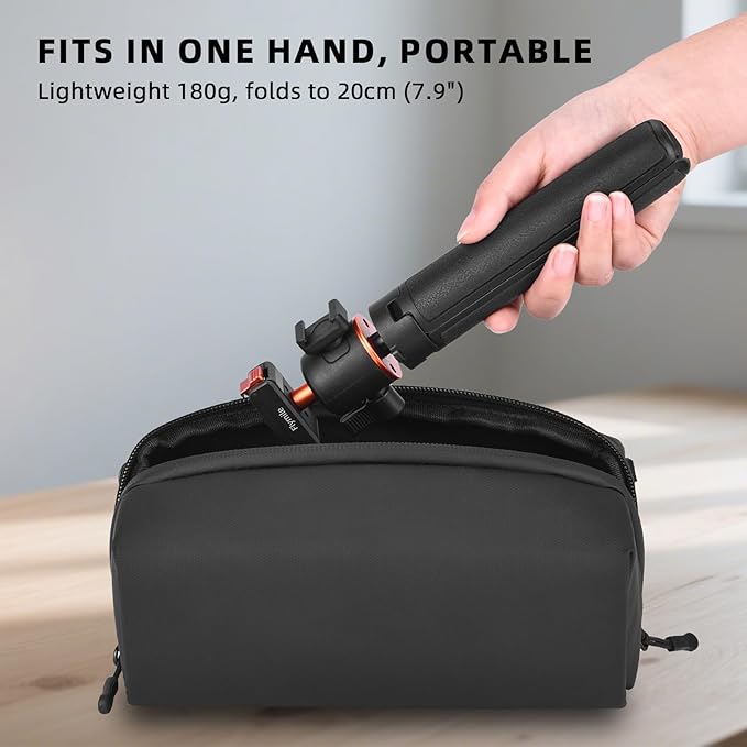 BRDRC Action 5 Pro Tripod Accessories, 21” Extension Rod Mini Table Desk Selfie Stick Portable Handle Grip Quick Release Stand with Cold Shoe for DJI Osmo Action 5 Pro 4 3 Camera