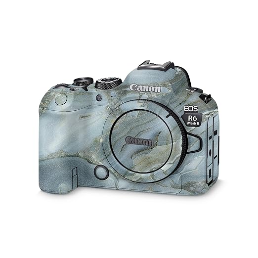 Glossy Glitter Camera Skin Compatible with Canon EOS R6 Mark II Camera (2022) - Crystal Rock - Premium 3M Vinyl Protective Wrap Decal Cover - Easy to Apply | Crafted in The USA by MightySkins