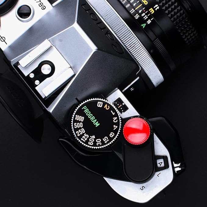 (2 Pack) PIBIETTN Camera Shutter Button, Copper Soft Shutter Release Button Red