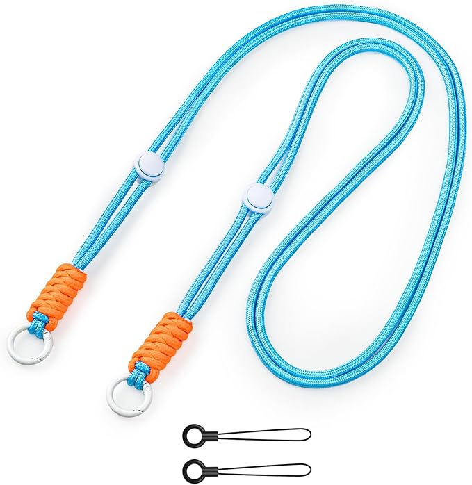 VOVMOEYA Camera Strap,Long Neck Strap for Fujifilm Mini 12/11/9/8/7+,Shoulder Strap camera strap Long Crossbody Lanyard for photographer Camera/Badge Holder/Keys/Wallet Multi-Function Lanyard(Blue)