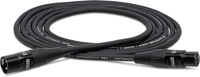 Hosa HMIC-010 Pro Microphone Cable, REAN XLR3F to XLR3M, 10 Feet
