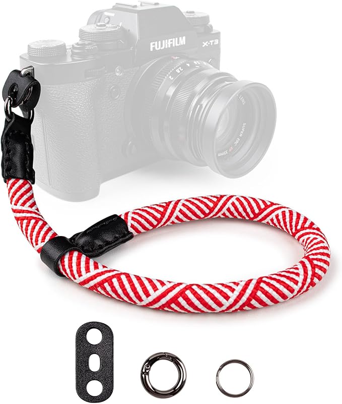 VOVMOEYA Rope Camera Wrist Strap,Camera Hand Strap Compatible with A6400 A6000 A7 IV,for Fujifilm X100V for Nikon Zf Z30 for Canon EOS R6 R7 R8 R10 Camera Wrist Straps for dslr