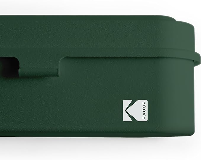 KODAK Film Case - for 5 Rolls of 35mm Films - Compact, Retro Steel Case to Sort and Safeguard Film Rolls (Olive) (Film is not Included)
