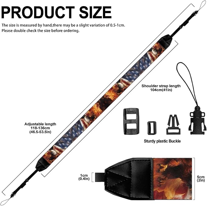 GLENLCWE Camera Strap, Camera Strap for Photographers Neck Strap Replacement Fit Most Cameras