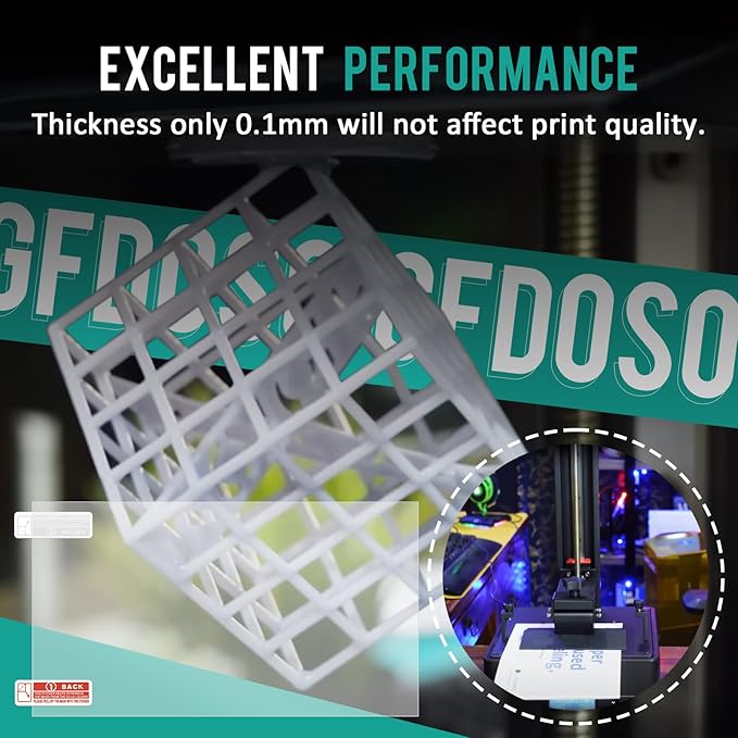 8Pcs Screen Protector for Photon Mono 4 - Screen Protective Film for Anycubic Photon Mono 4 Ultra, Anti Scratch Protective Film for 3D Printer Accessories Replacement