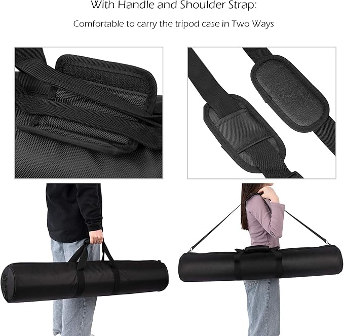 Meking 100cm/39inches Padded Carrying Bag Heavy Duty Photography Tripod Carrying Case with Strap for Light Stands, Boom Stand, Tripod, Monopod, Umbrella and Other Photographic Photo Studio Accessories