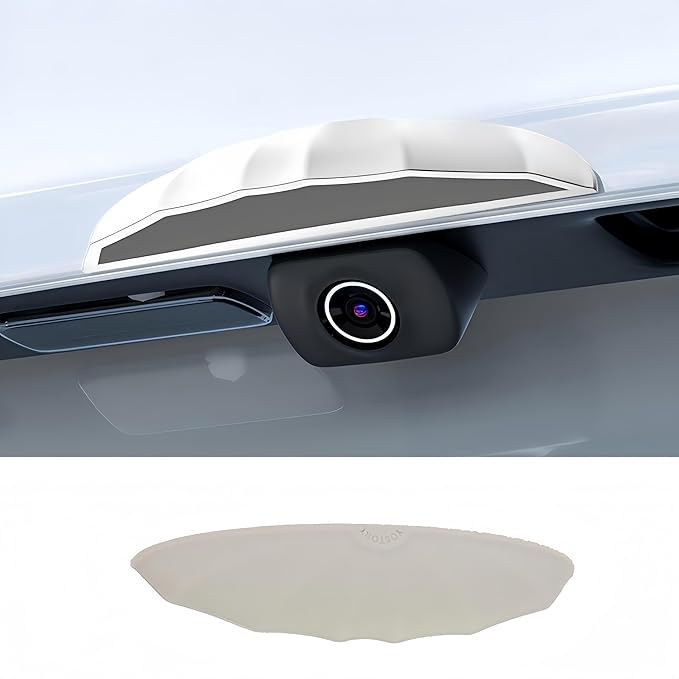Car Reverse Camera Rain Shield - Wide Design Silicone Cover, Anti-Rain Protection for Clear Rear View