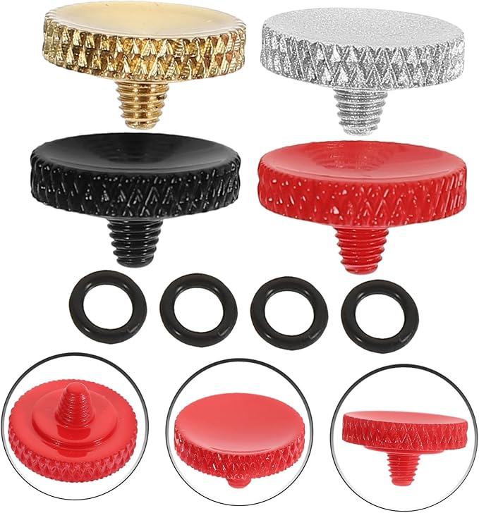 4pcs Elegant Camera Soft Button Replacement Shutter Release Button Aluminum Alloy Concave Surface for Photography Enthusiast