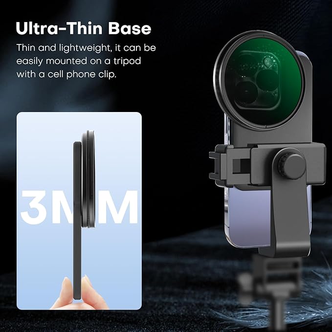 REYGEAK CPL Filter for Magsafe iPhone,67mm Ultra-Slim Camera Lens Filter, Magnetic Filter Frame with 6.7inch for iPhone 16/15/14/13/12/Pro Max