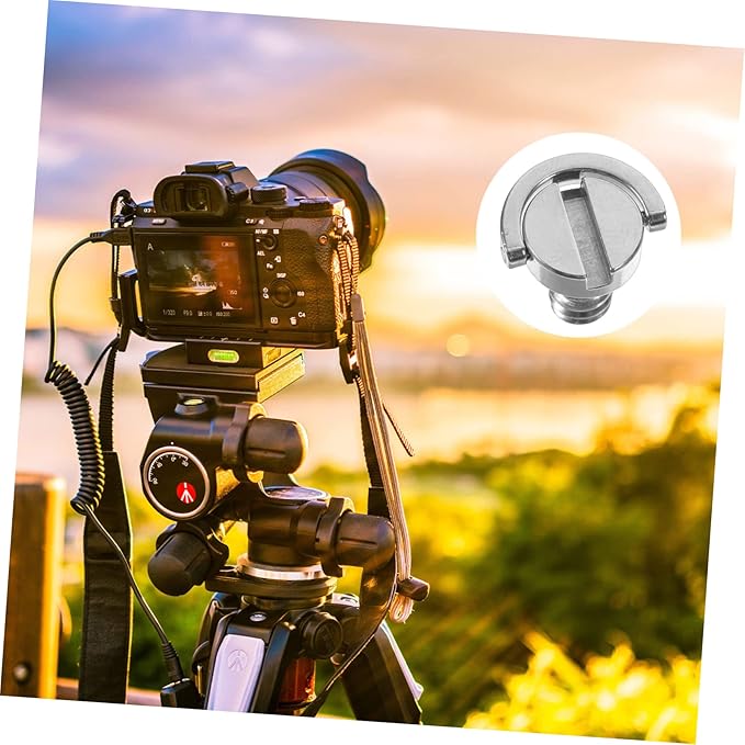 Gadpiparty 5pcs Camera Mounting Screws d Ring Screw for Tripod Mount Quick Release Plate Clamp Compatible Qr Plate