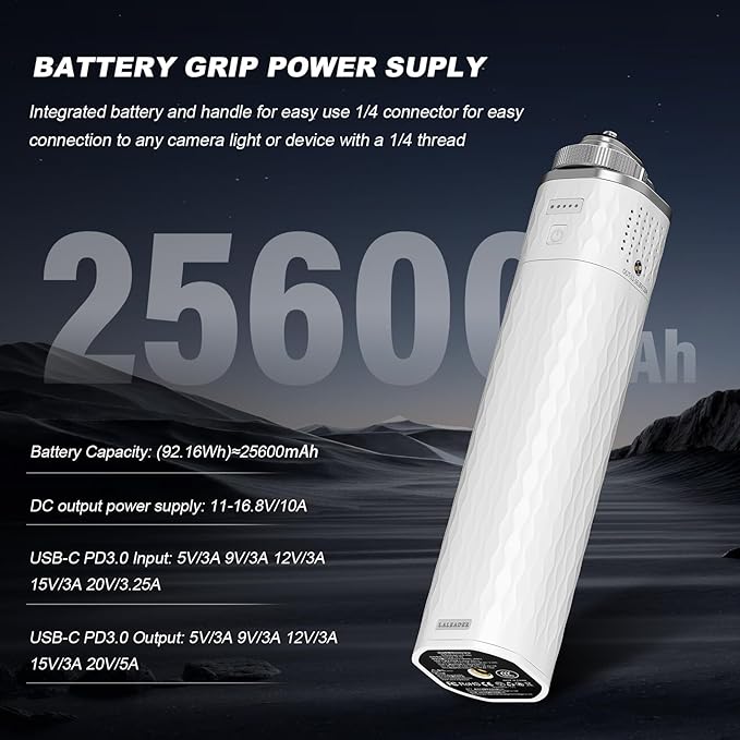 Godox ML100Bi 120W LED Video Light with Battery Grip, 2800K-6500K Bi-Color Continuous Output LED Video Light for Filming, Live Streaming and Video and Studio Photography