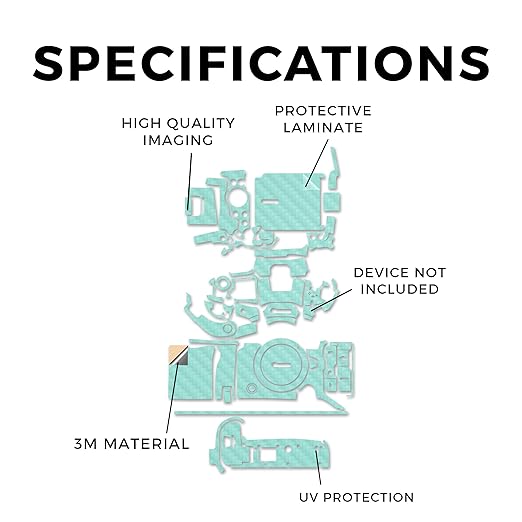 Carbon Fiber Camera Skin Compatible with Canon EOS R5 Mark II (2023) - Solid Seafoam - Premium 3M Vinyl Protective Wrap Decal Cover - Easy to Apply | Crafted in The USA by MightySkins