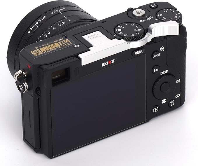 RX1R III Metal Thumb UP Grip for Sony RX1RIII RX1R3 RX1RM3 Digital Camera, Hot Shoe Full-Coverage Thumb Rest Support Holder, Not Affect The Use of Camera Buttons, Dial (Silvery)